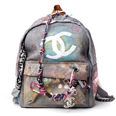 chanel bookbag kardashian wear|Chanel graffiti bags.